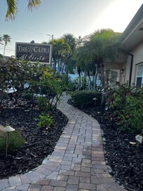 Our walkway to our room