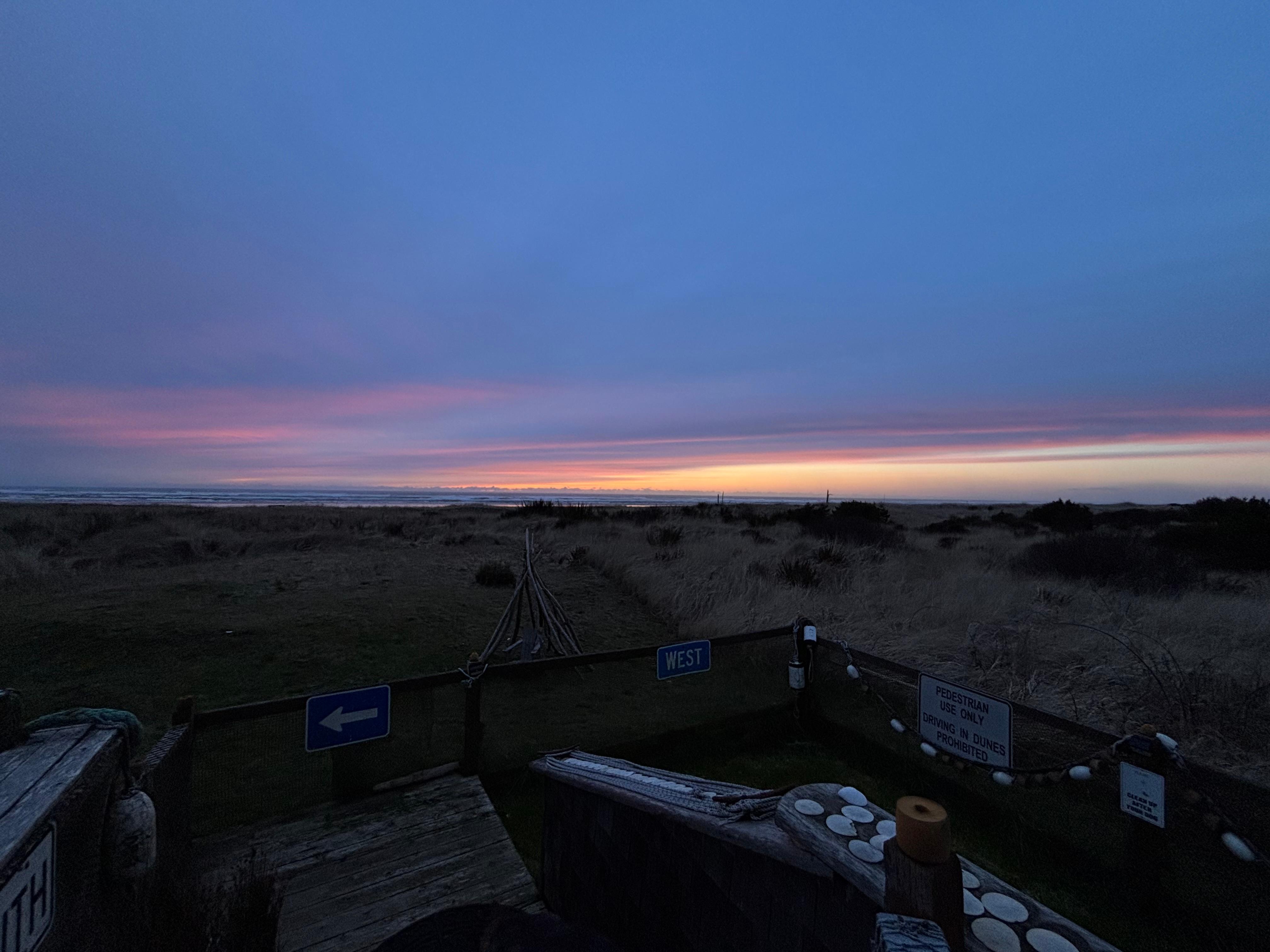 Sunset just getting started