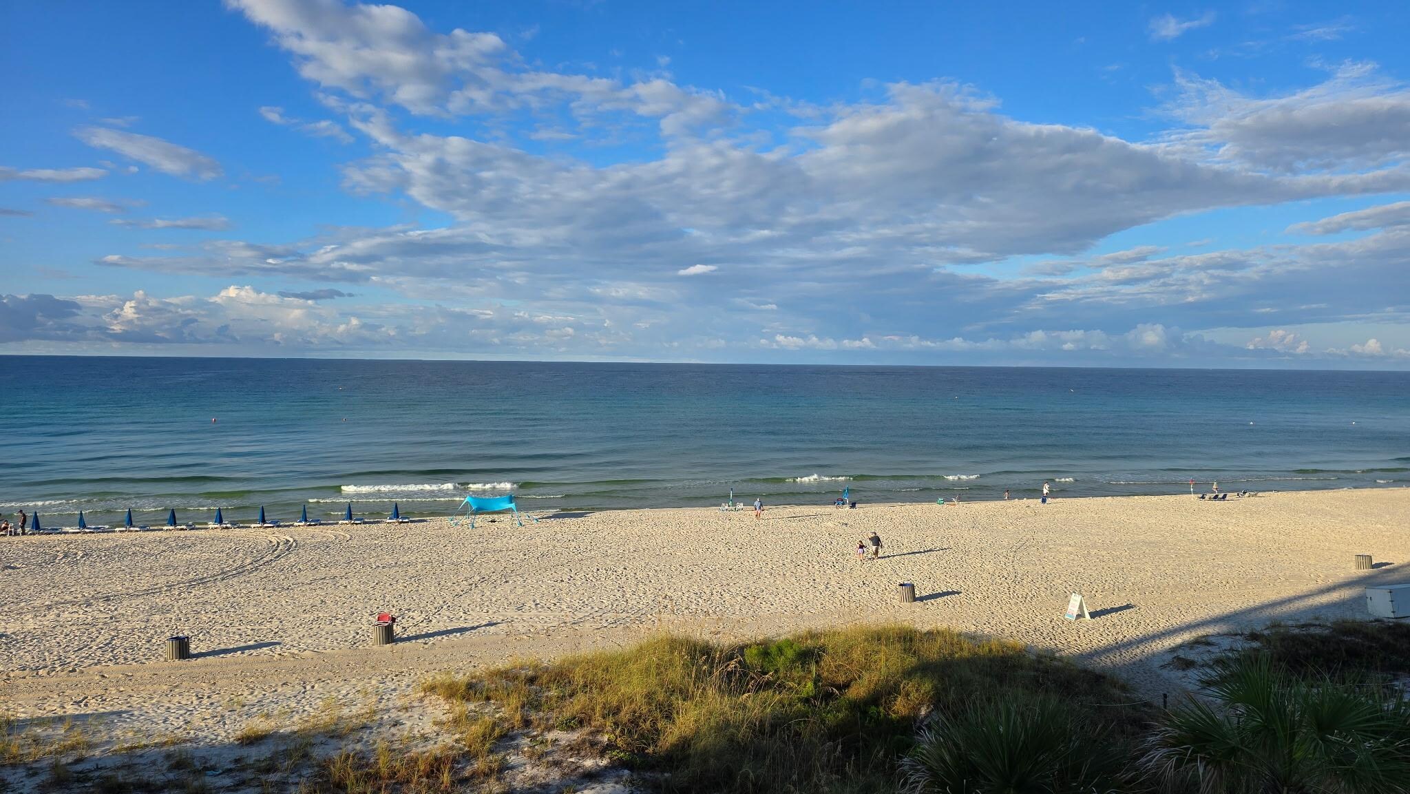 Ocean view from hotel room balcony