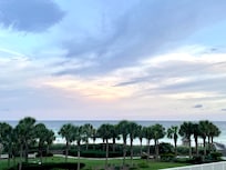 Evening view off the balcony