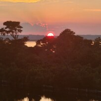 Evening sunsets while relaxing on the 2nd floor deck!