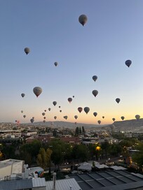 View at the rooftop during sunrise