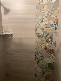 Updated, beautiful shower.