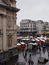 The view from our window. Just near the Christmas markets.