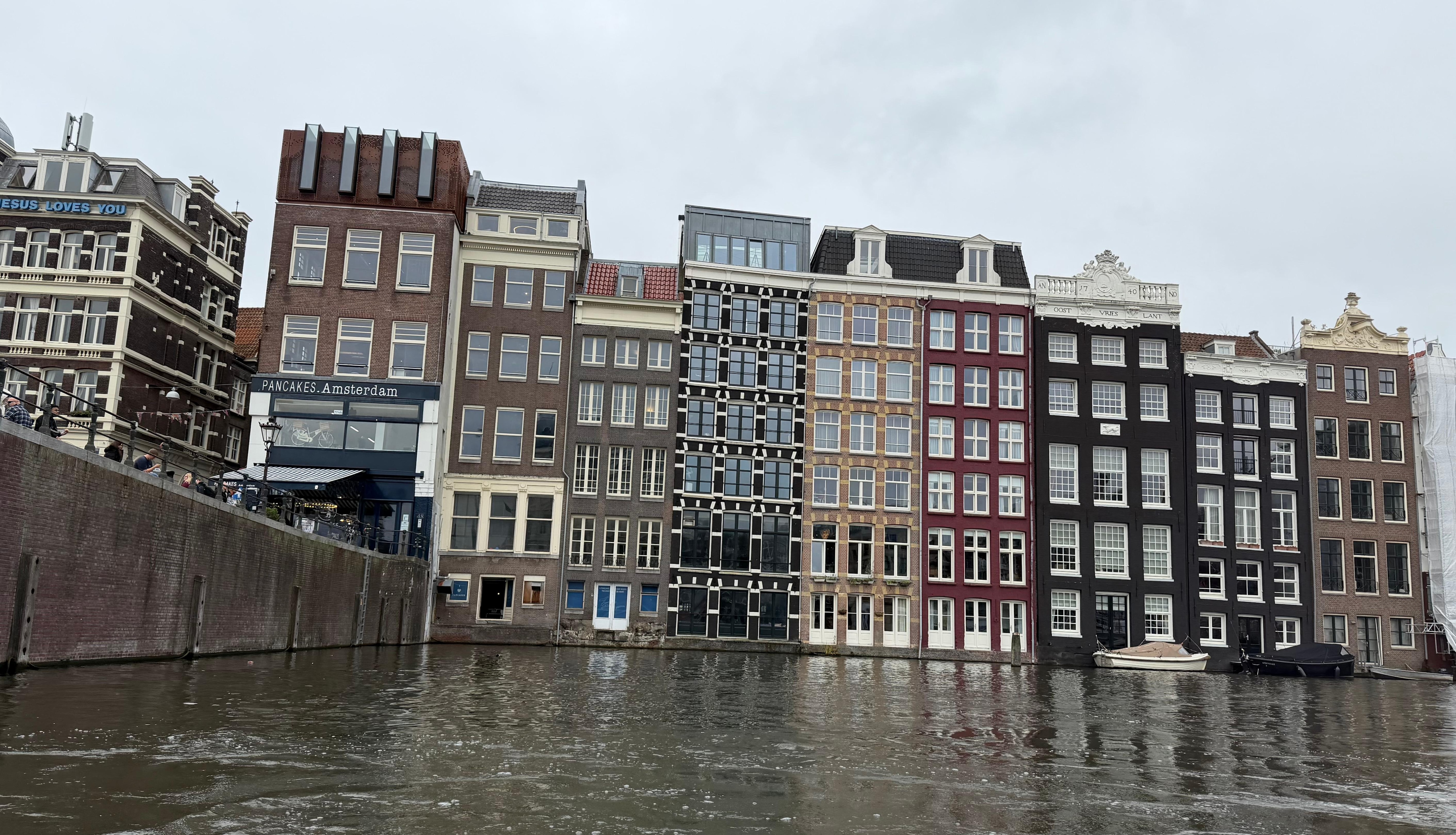 This Hostel is the red building. 