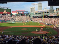 Fenway Park and the Savannah Bananas a mere 5 minute walk from our hotel!