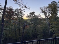 Sunset from the private deck.