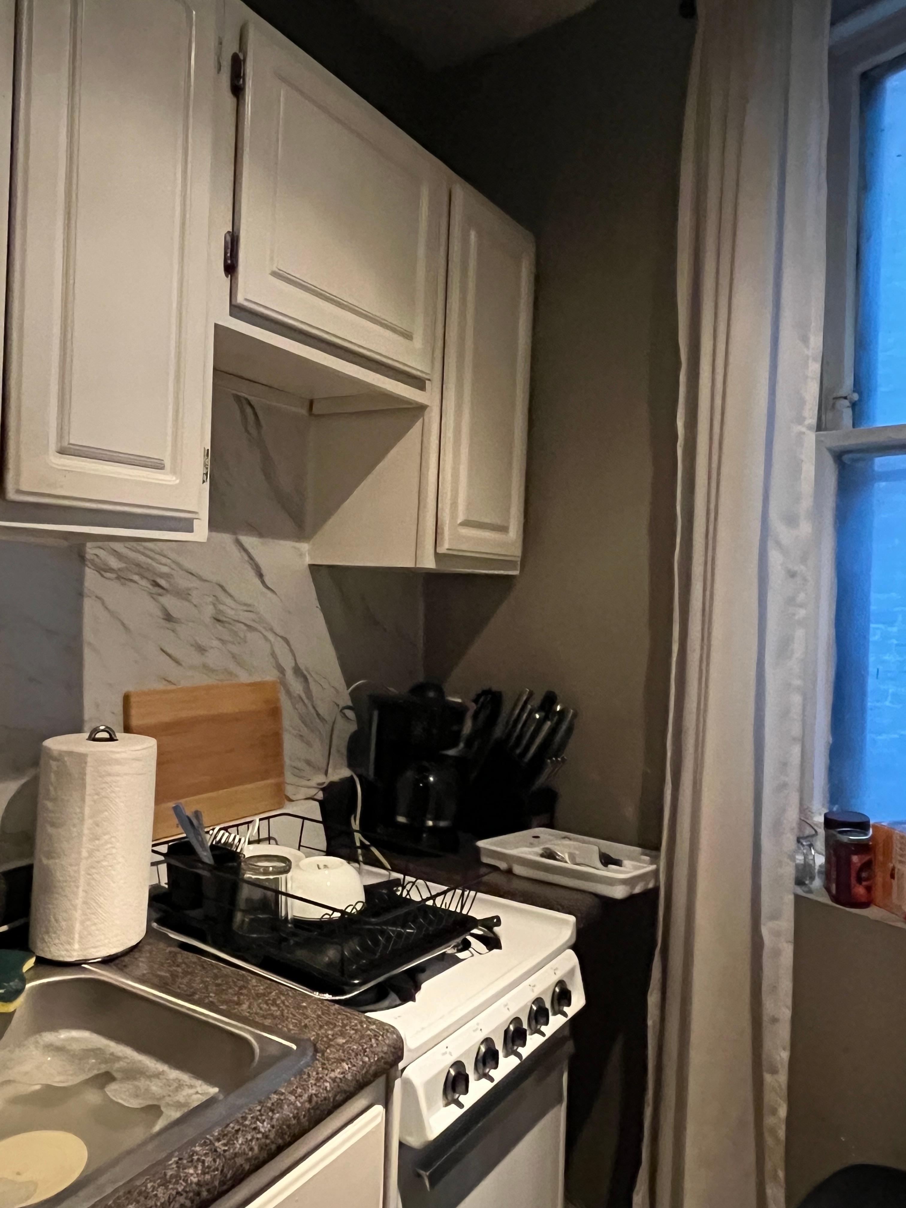 Small but with full size refrigerator and gas oven 