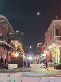 Bourbon St. at night