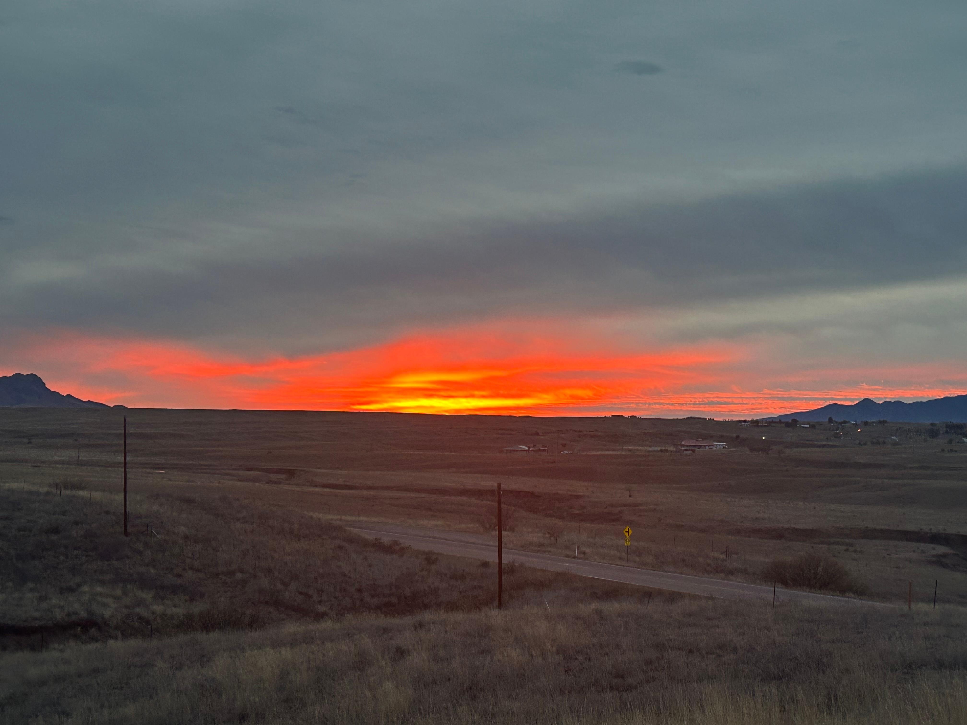 Sunrise on Wednesday!