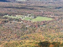 View into the valley from the Blue Ridge Parkway.
