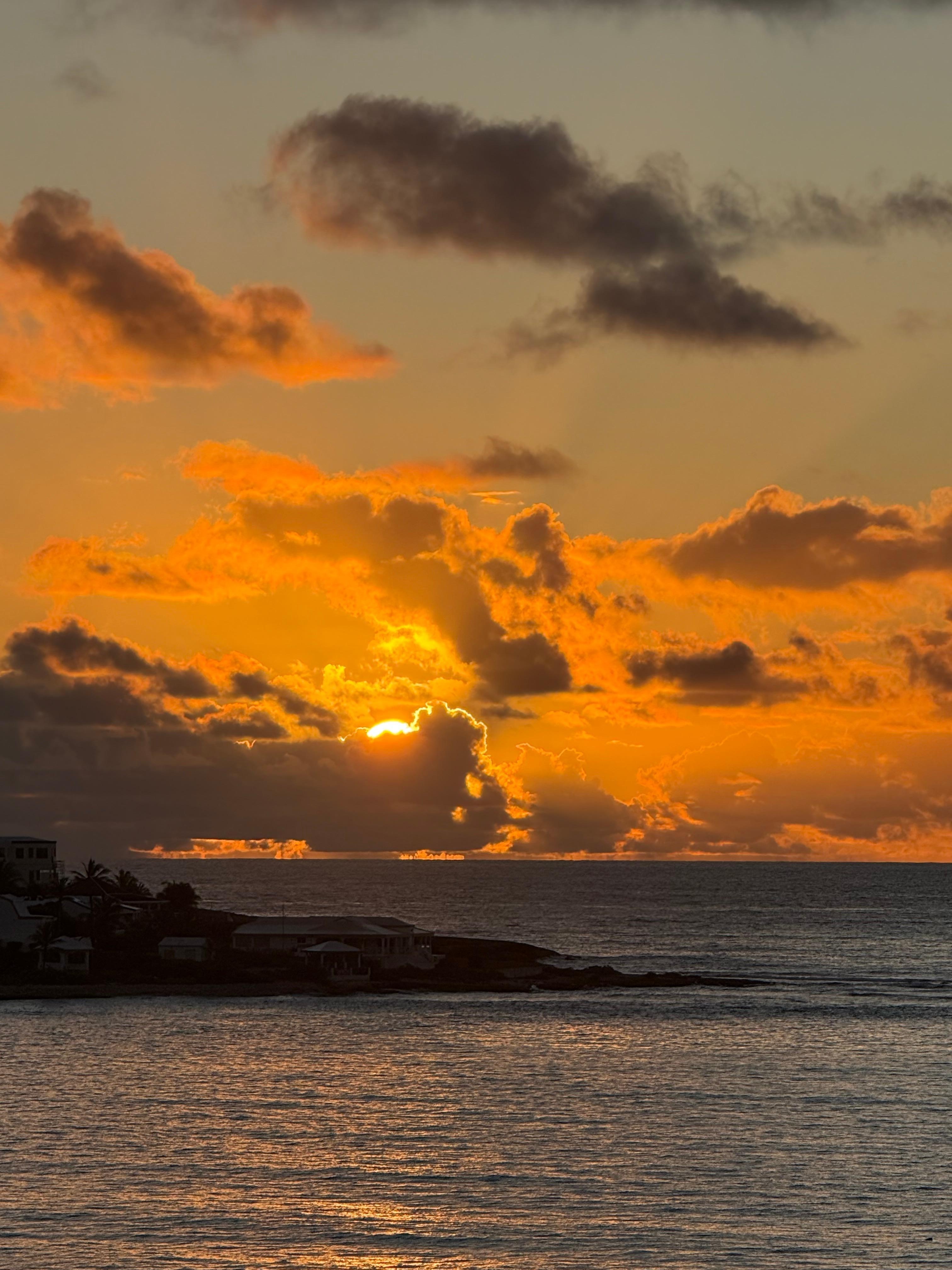 Sunrise from the beach 