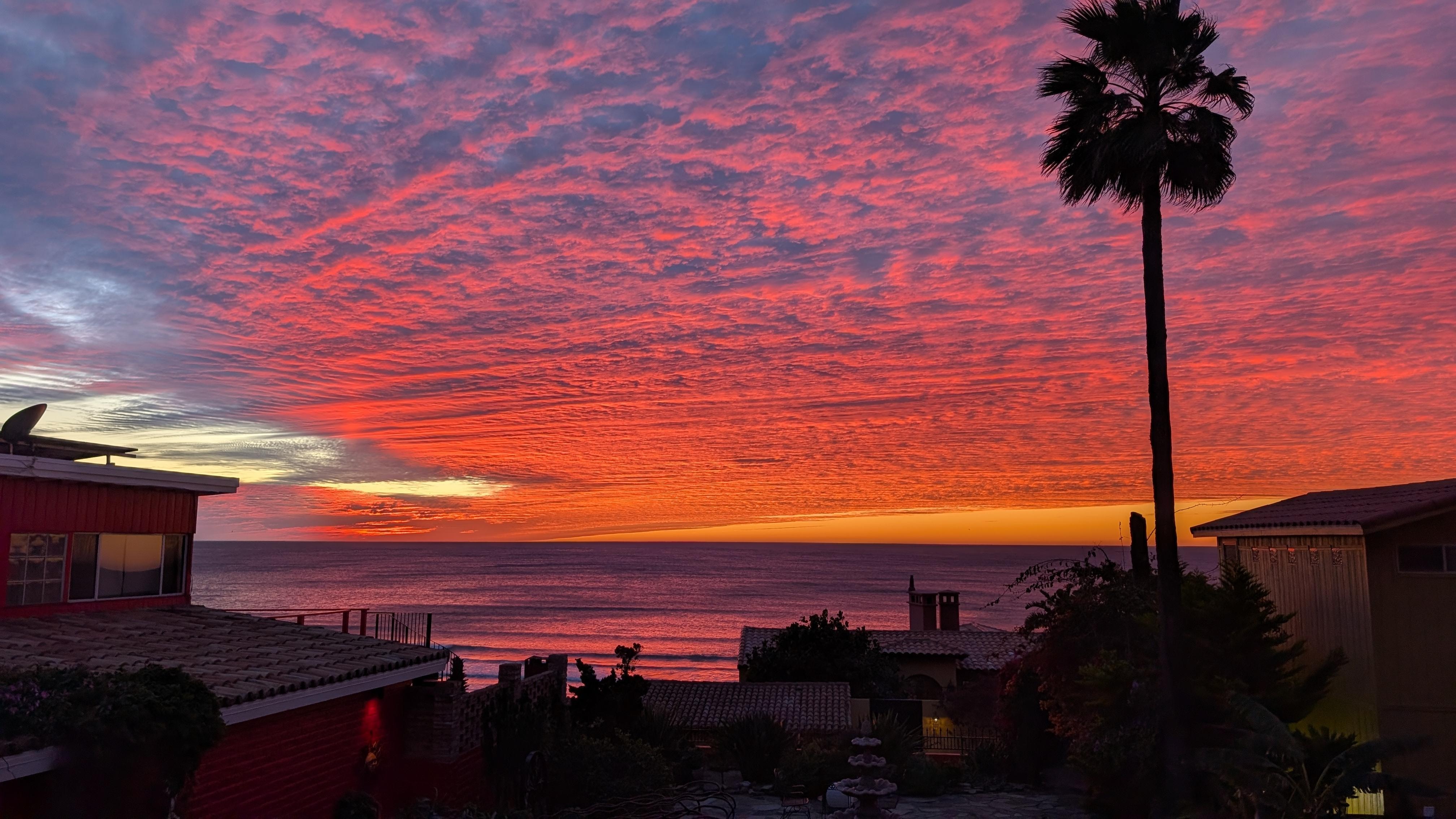 A sunset view from our patio.