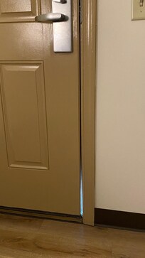Gap in bottom of door