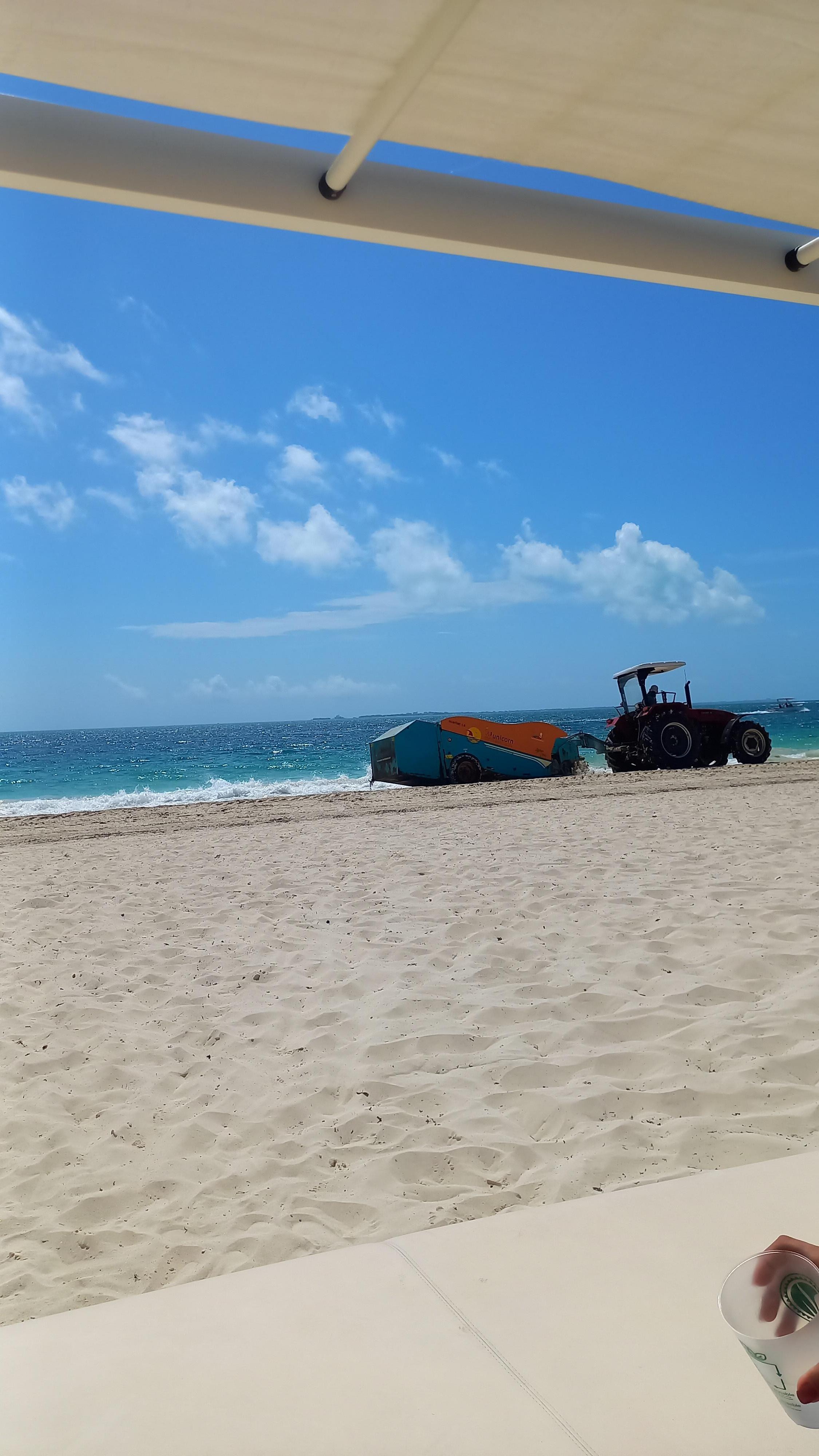 Areia limpa todas as manhãs 