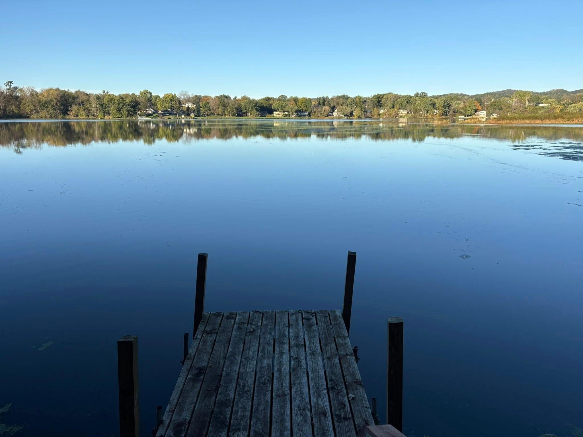 Lake is very calm and peaceful!