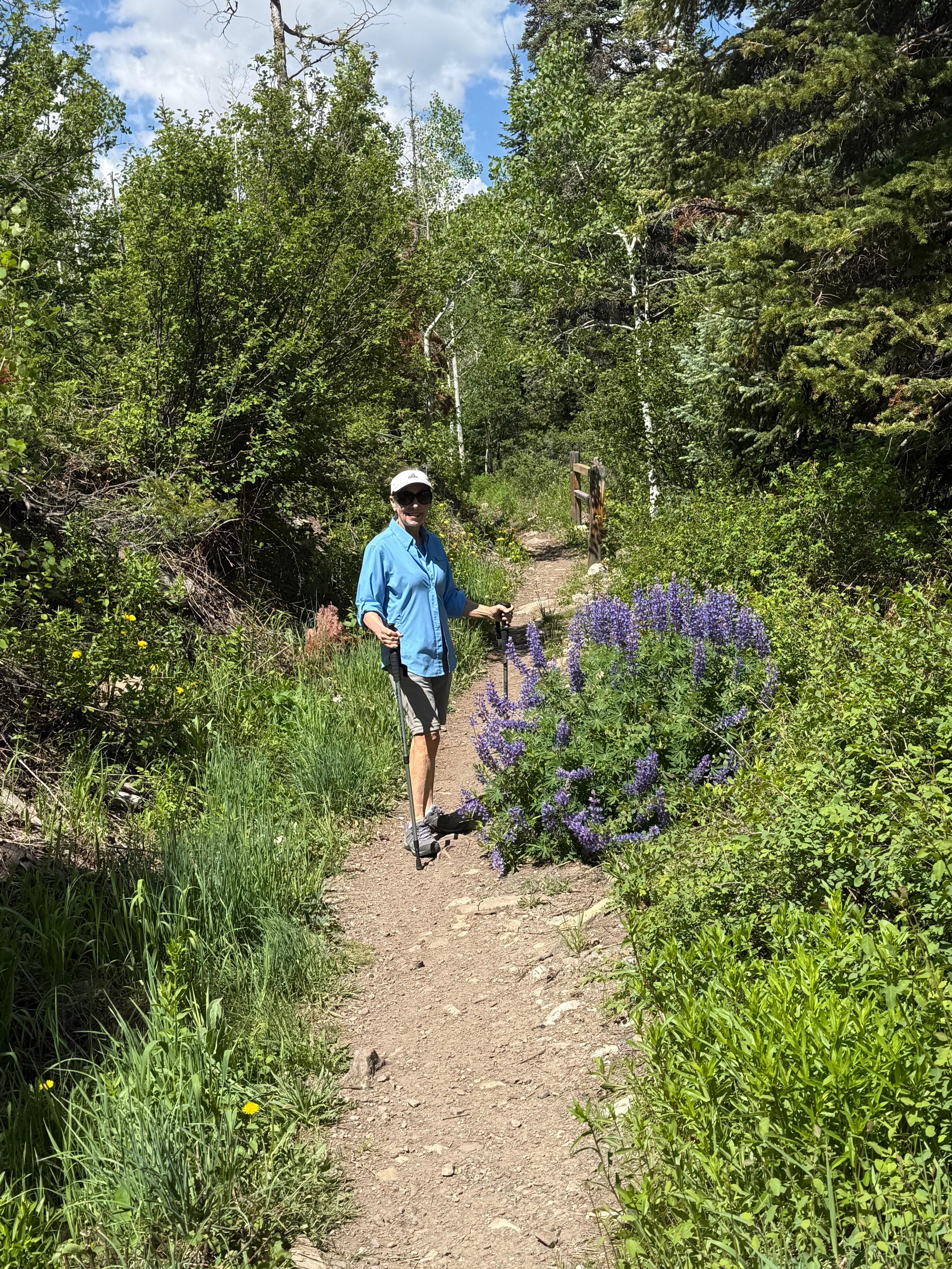On the Nature trail that starts at the Snowmass Mall, close to the condo.