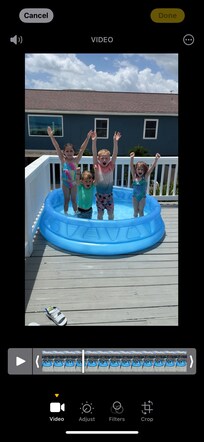 Little blow up pool for kiddos