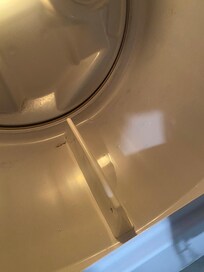 Water in the clothes dryer.