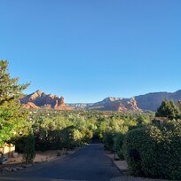 View just a short walk up to the top of the street