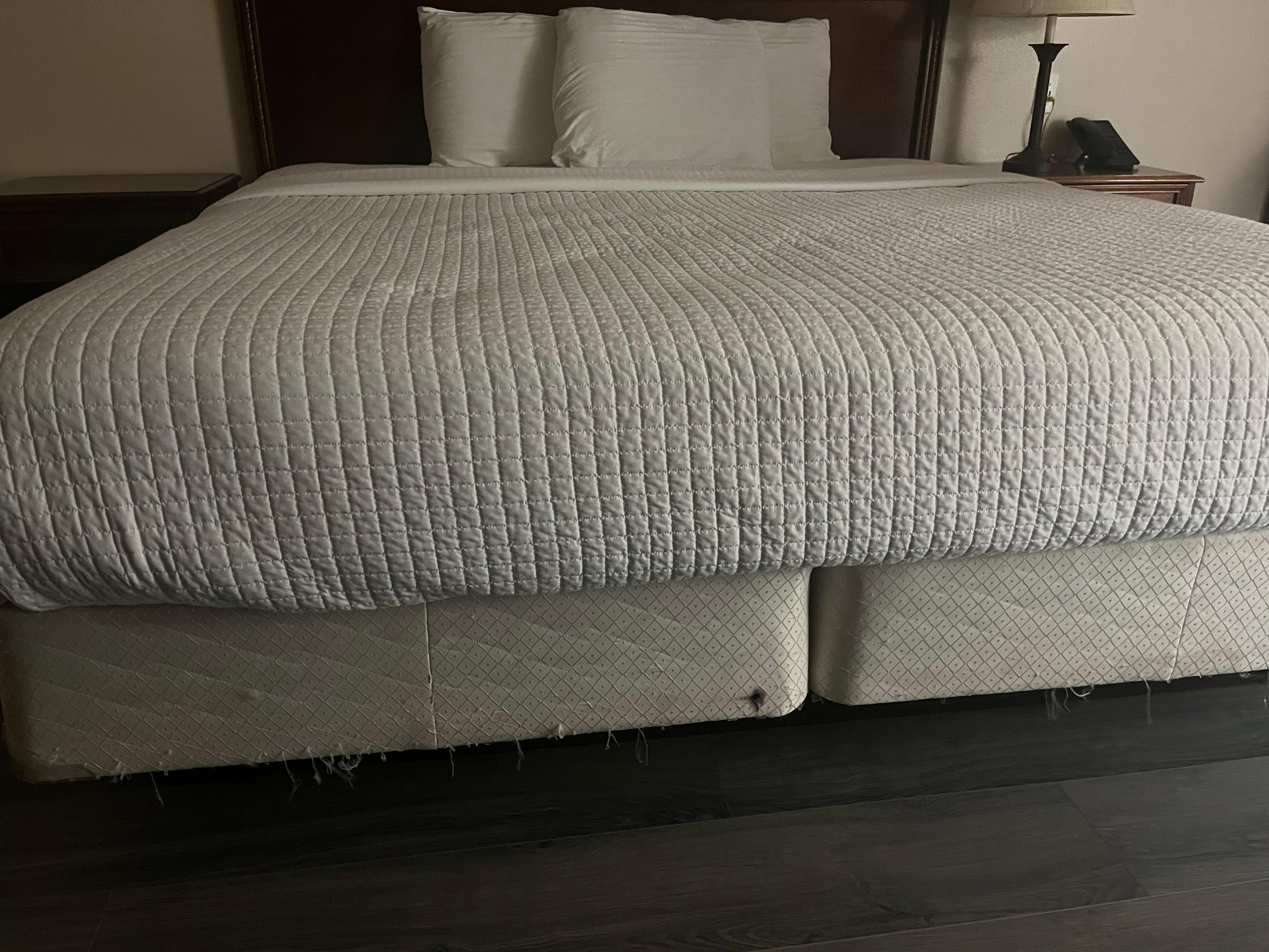 Puncture belie the mattress. 