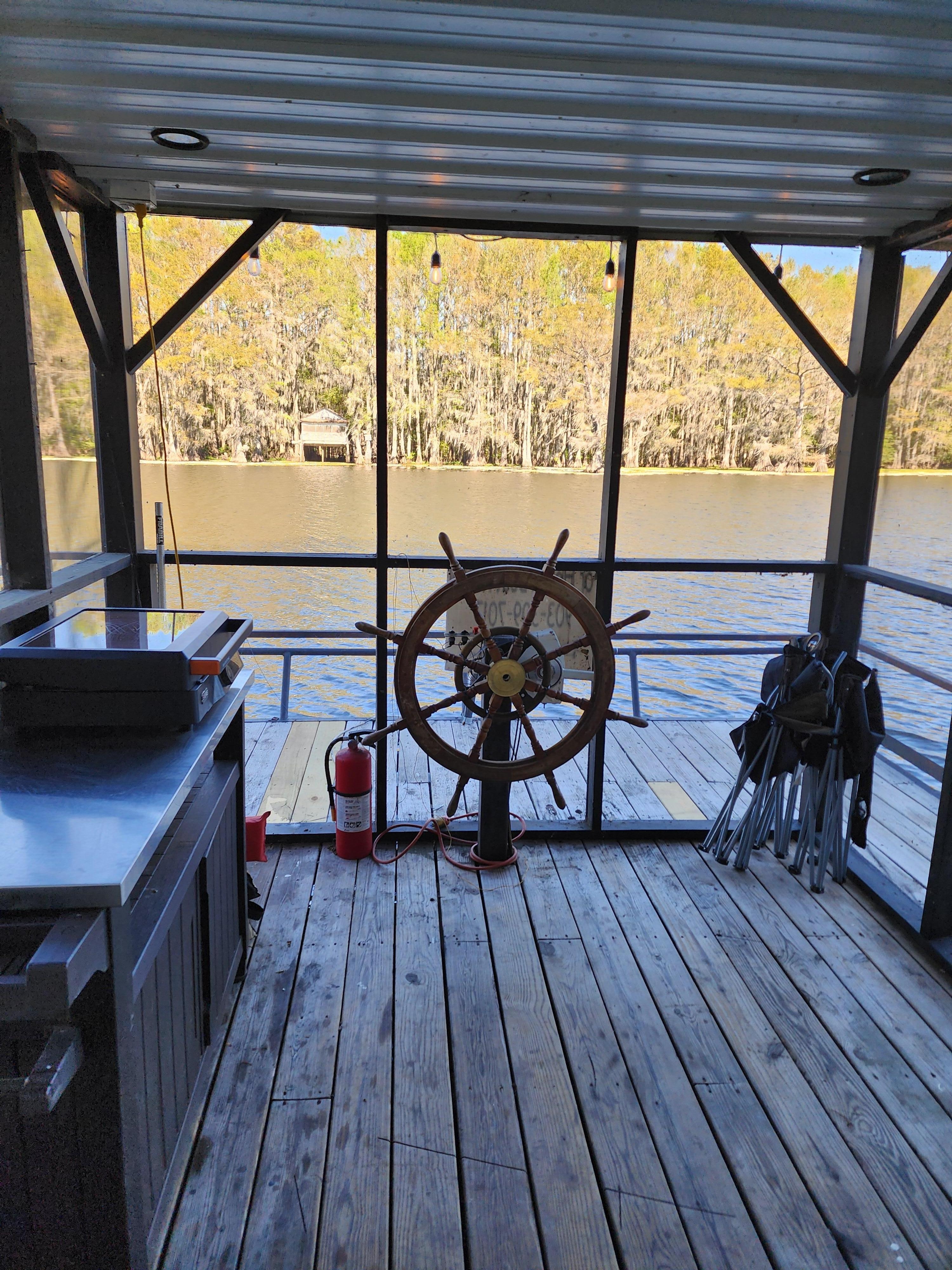 Front door looking out. Keep door close, mosquitoes at night.
