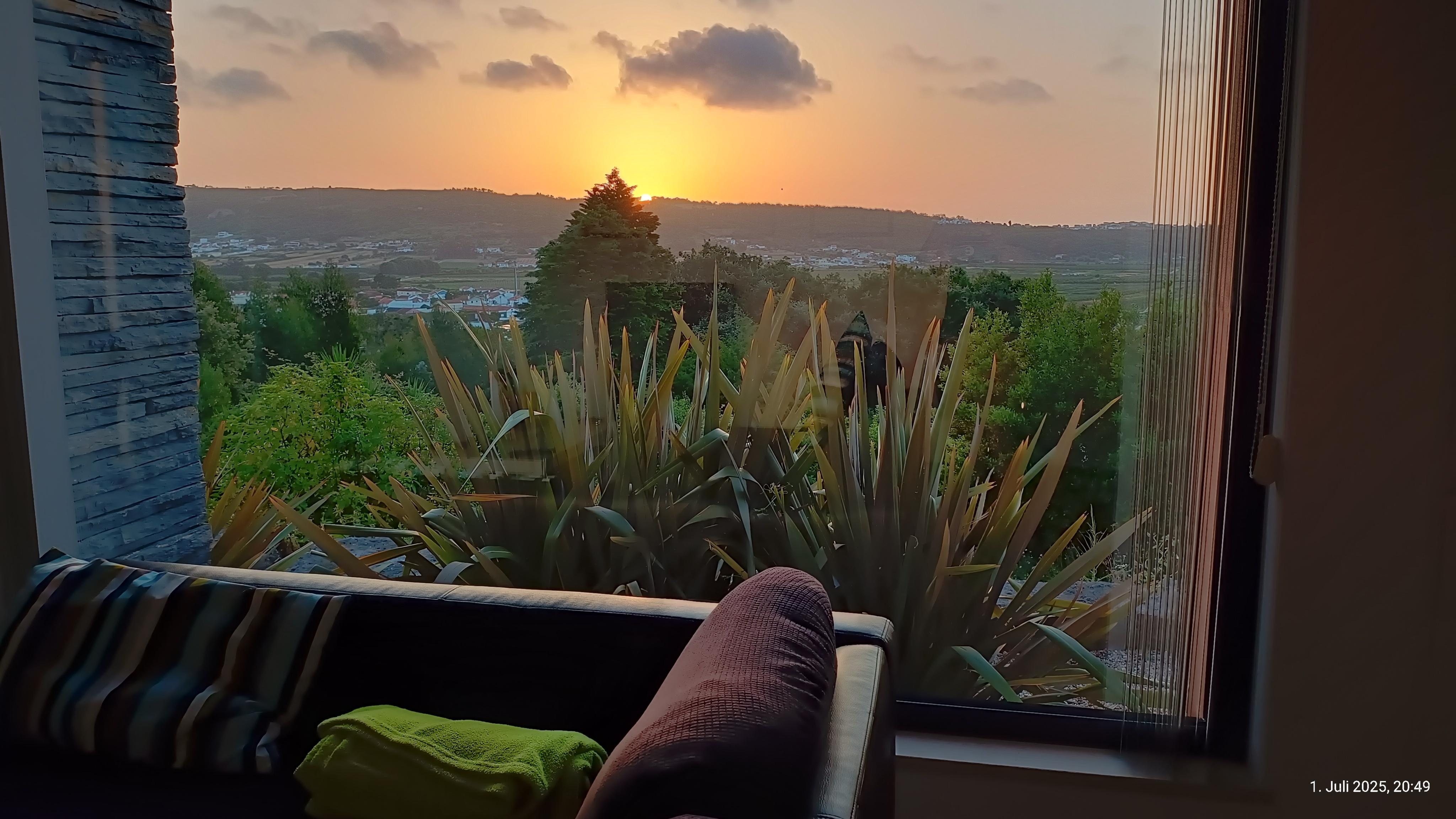 Blick aus Wohnzimmer Richtung Westen