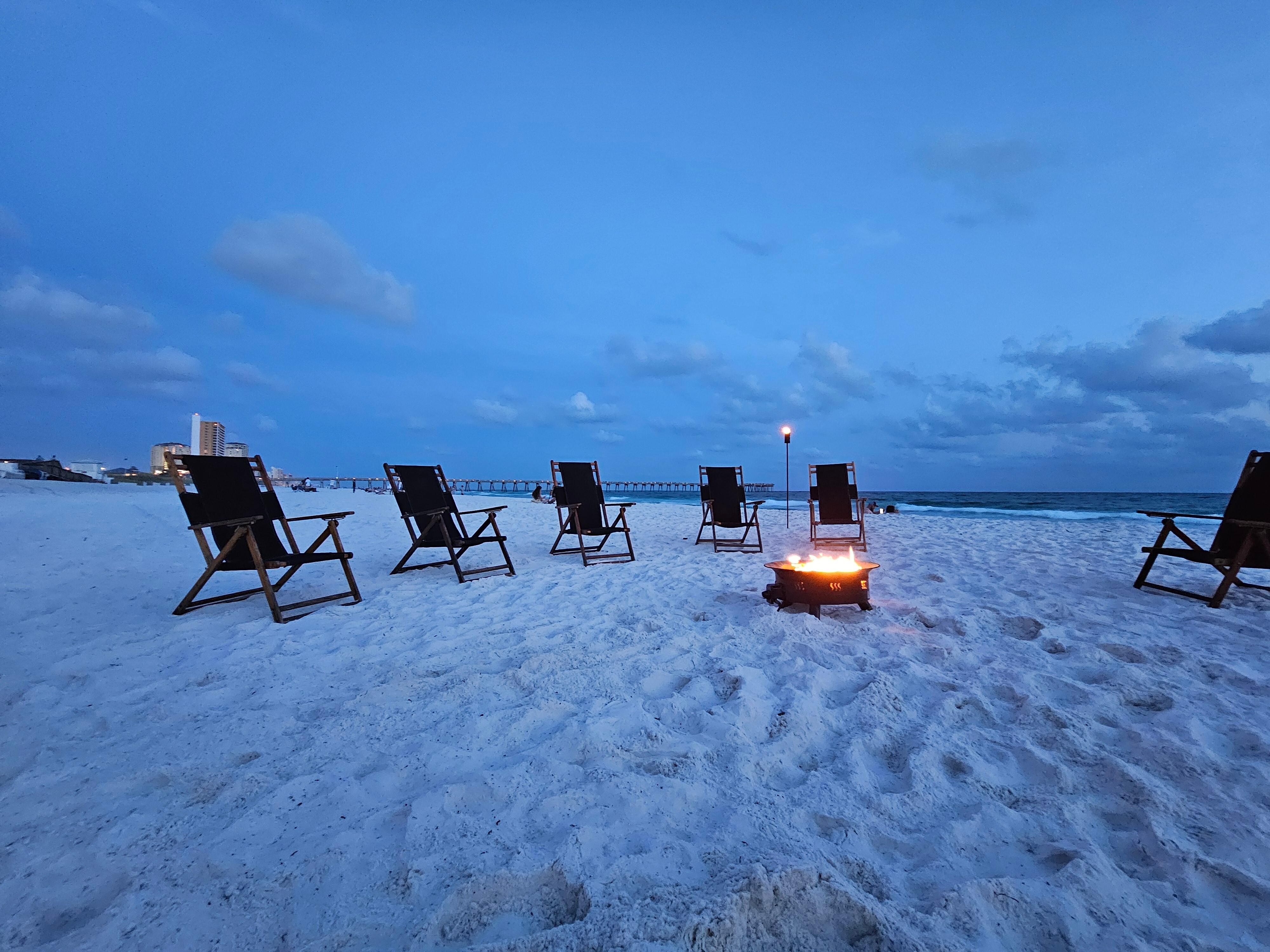 Bonfire by the beach