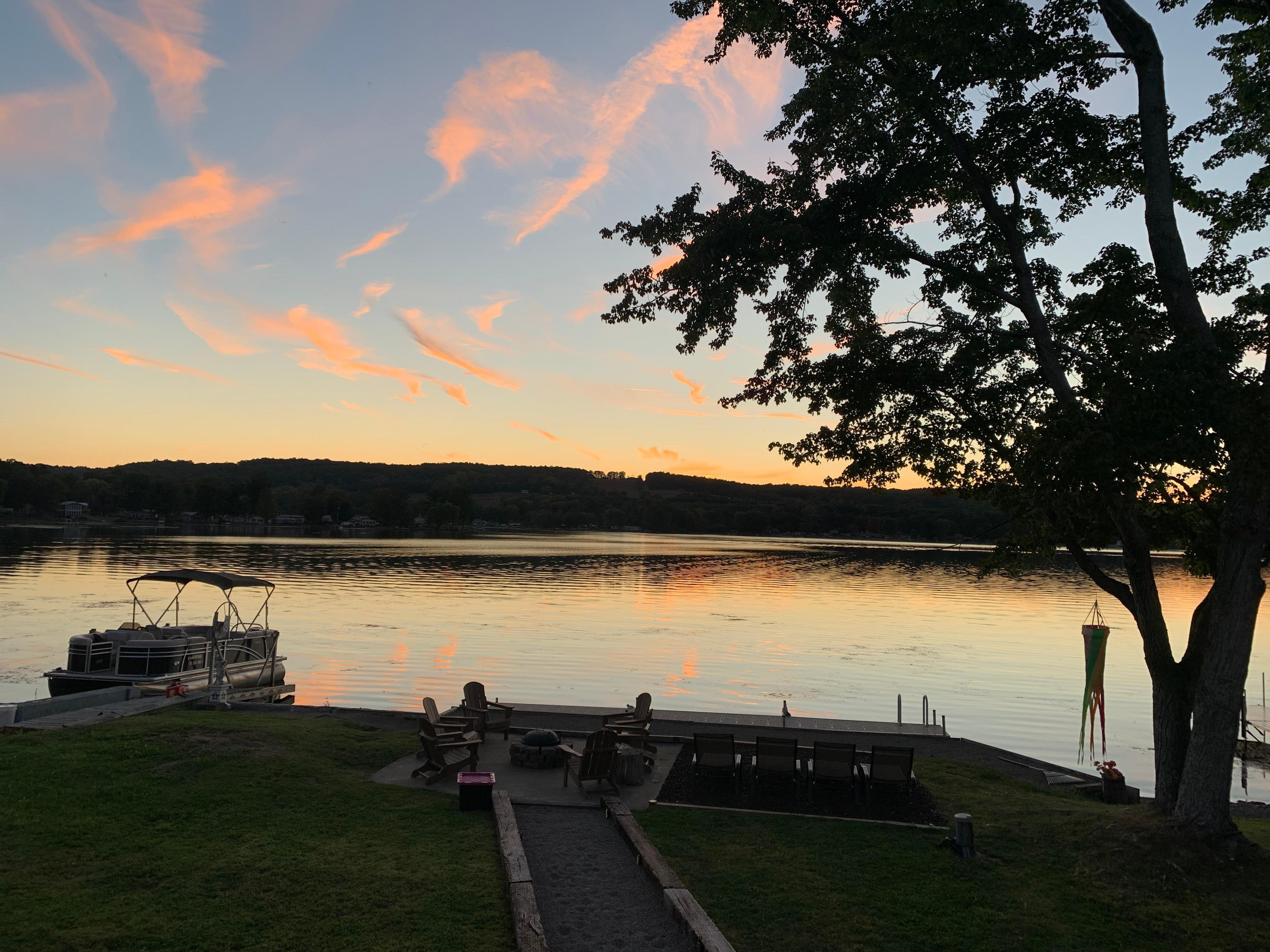 Lovely sunset colors every evening.  