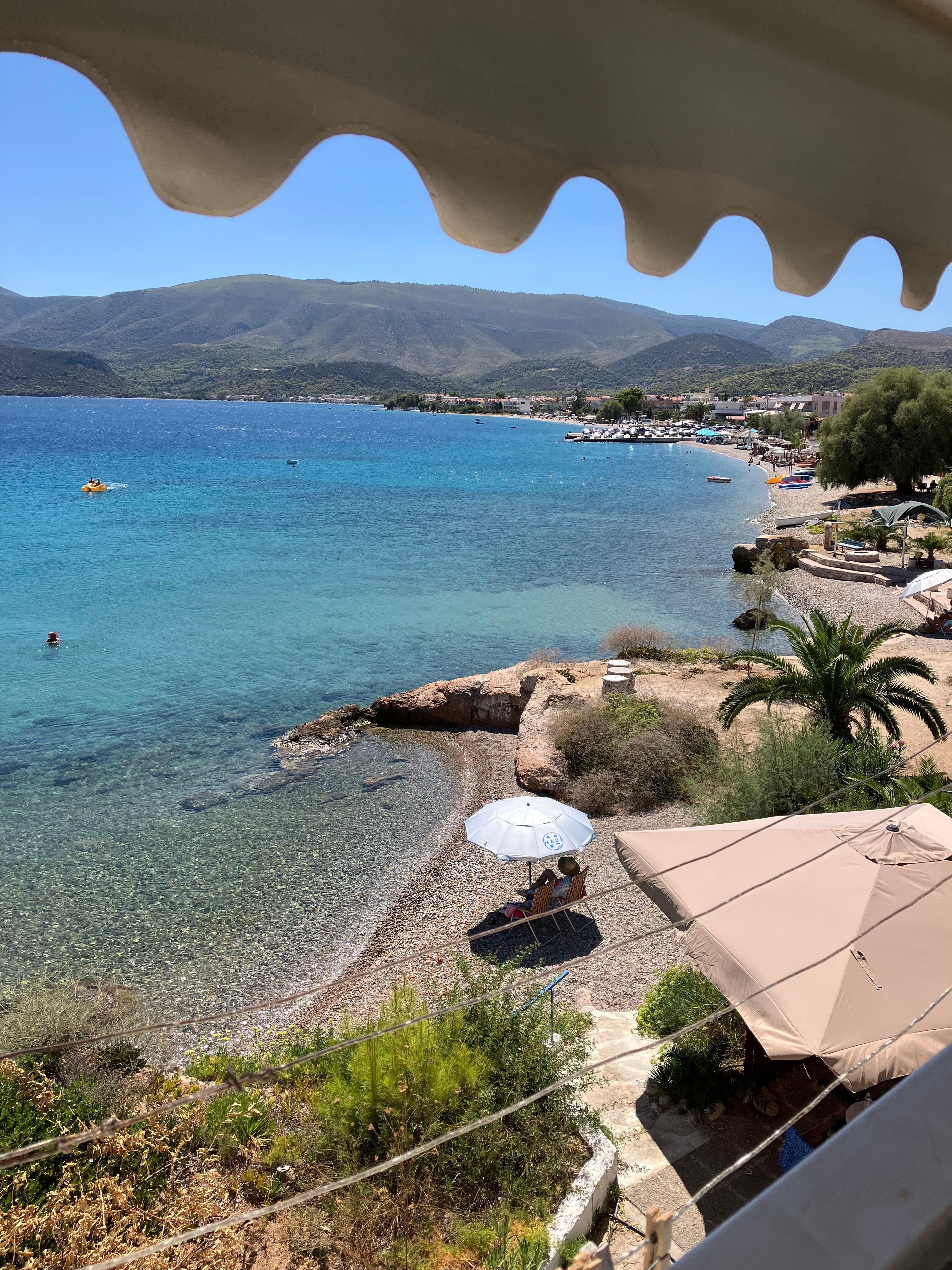View from our balcony 
All rooms face the sea 