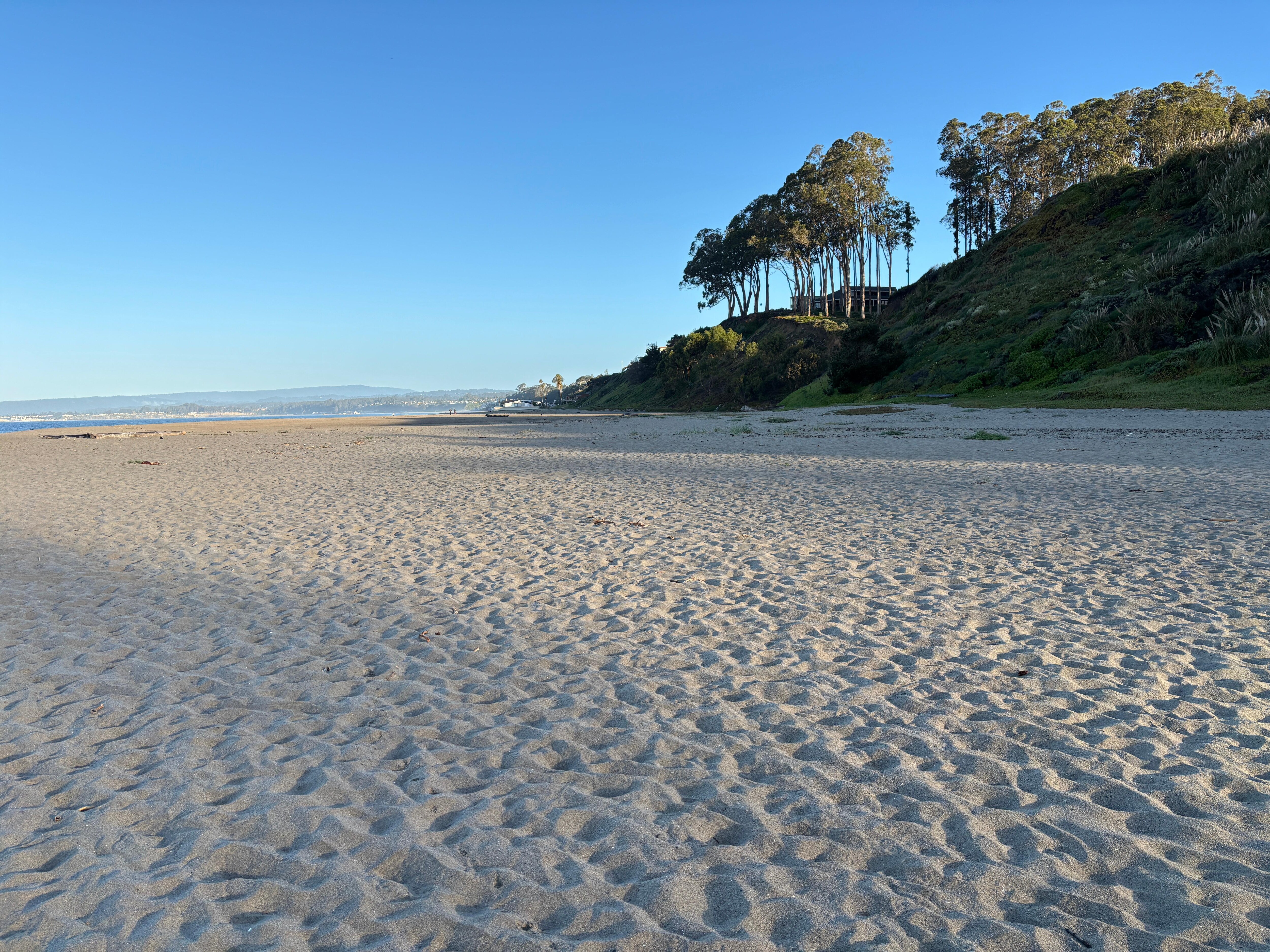 At the beach looking north