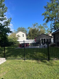 View of the game shed and yard