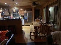 View from front door into kitchen area