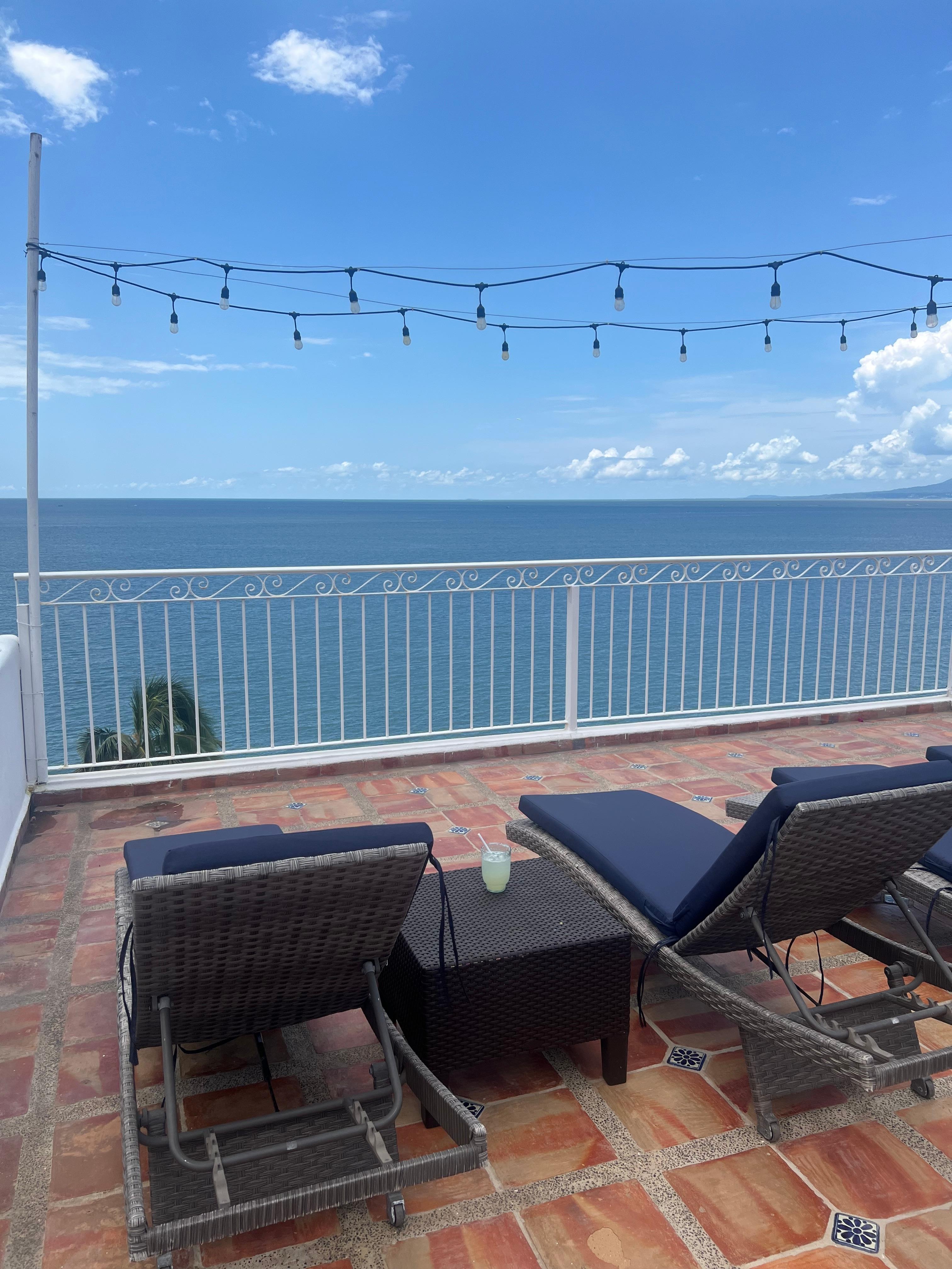 The view from the pool