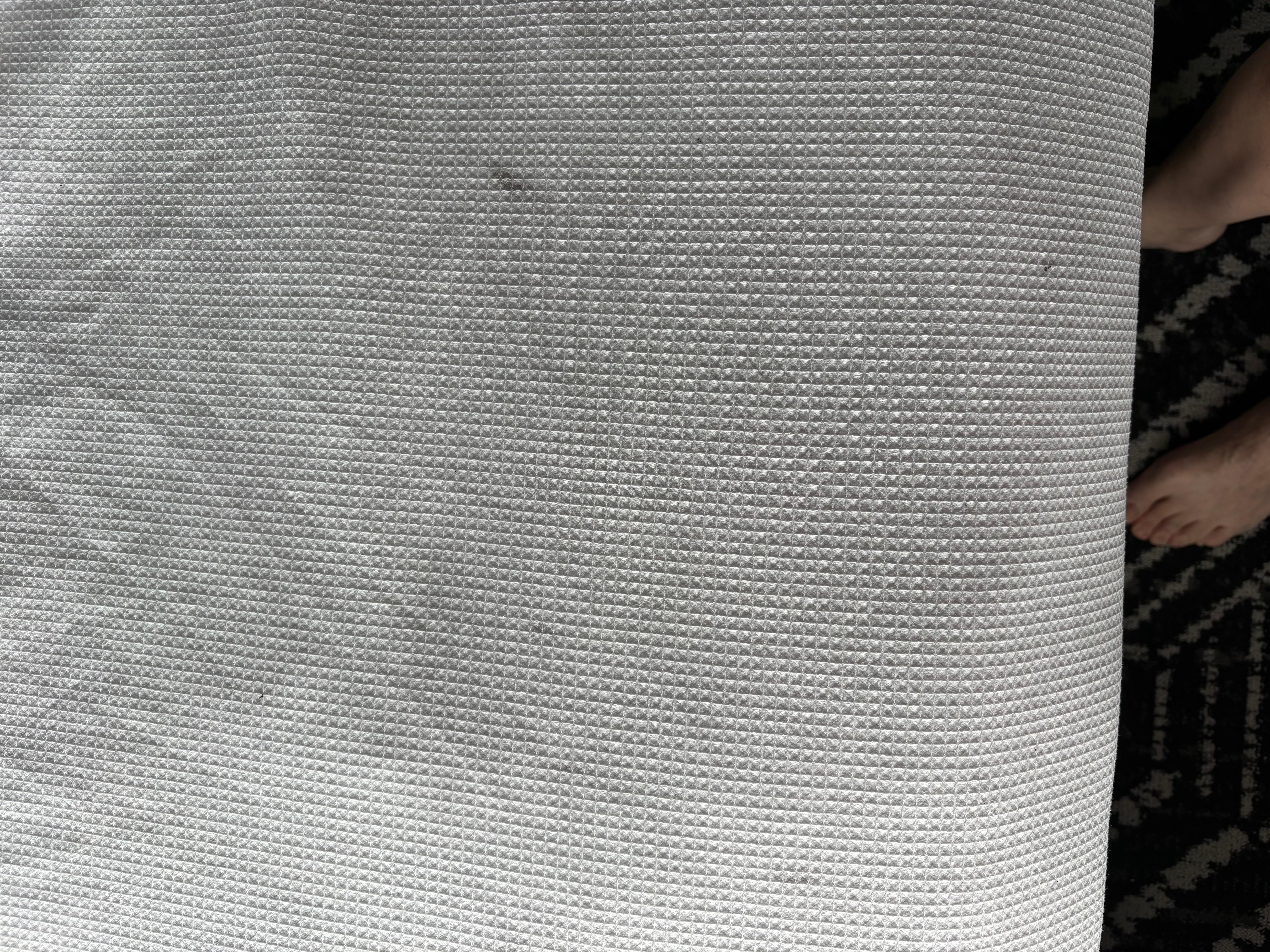 Soot on bed from air conditioner