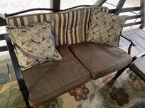 Deck seating.