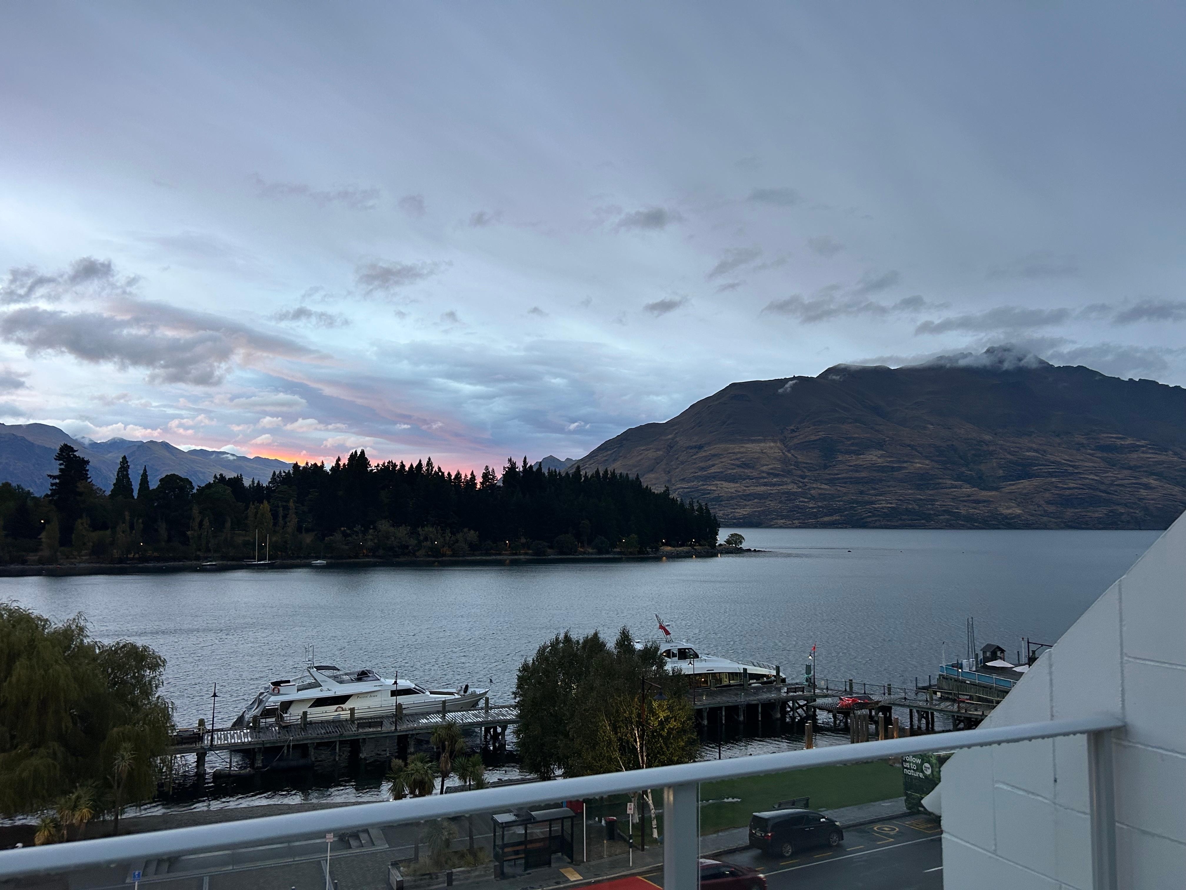 View from lake view room