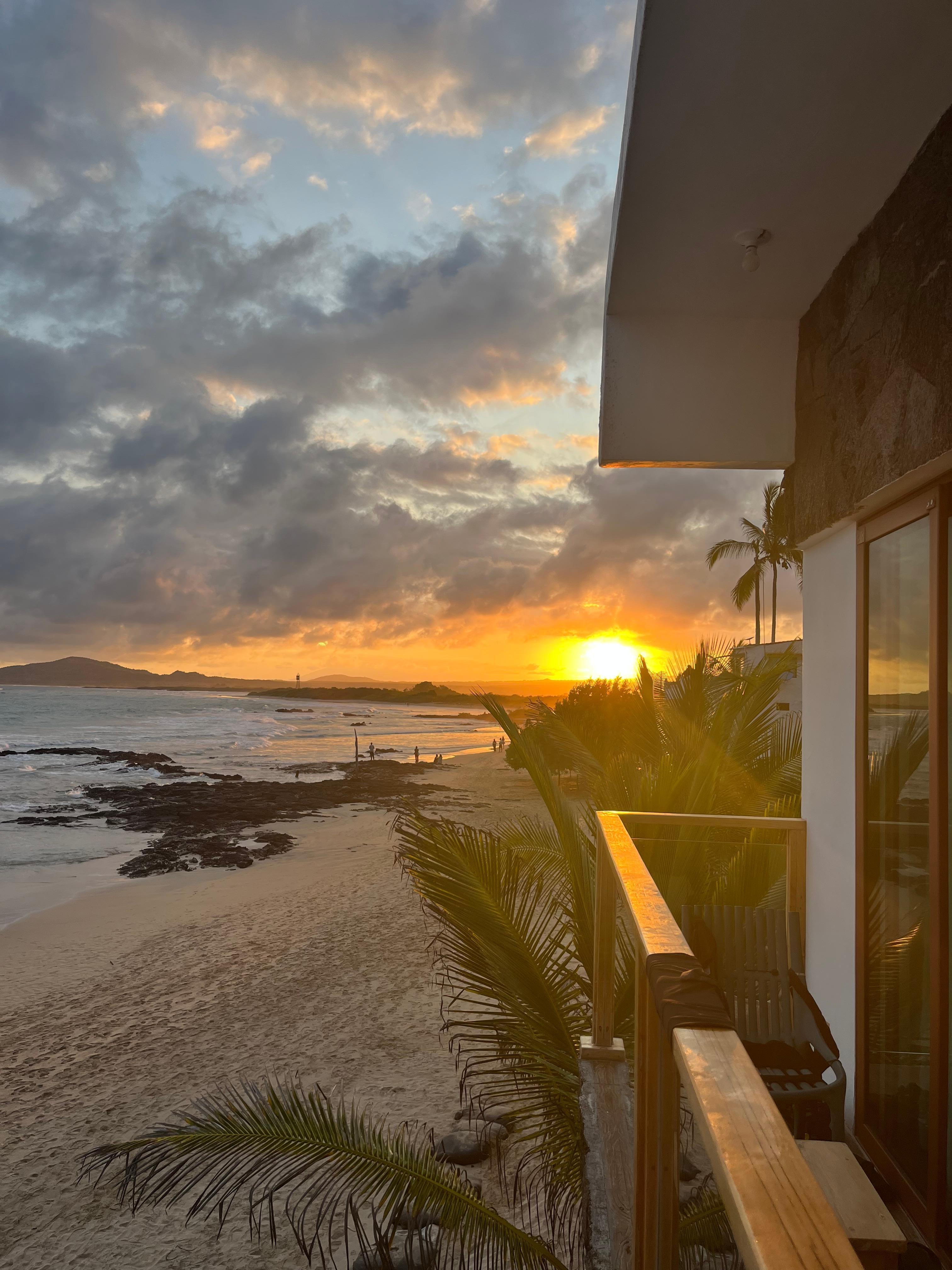 Sunset from our balcony