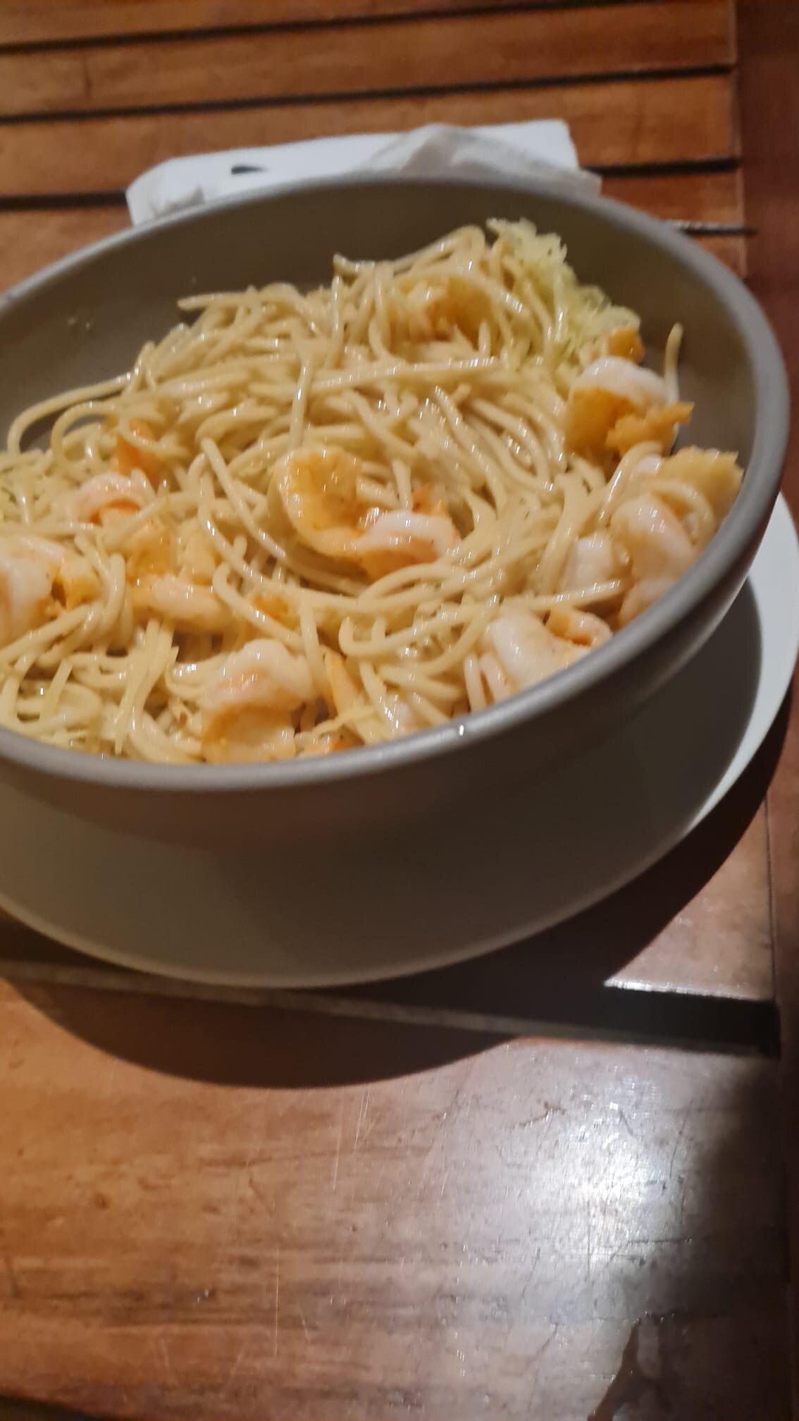 Pasta with shrimps