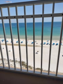 The balcony is huge in 801, we spent many hours sitting out there.