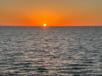 Sun set first night from balcony