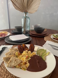 Delicious breakfasts.