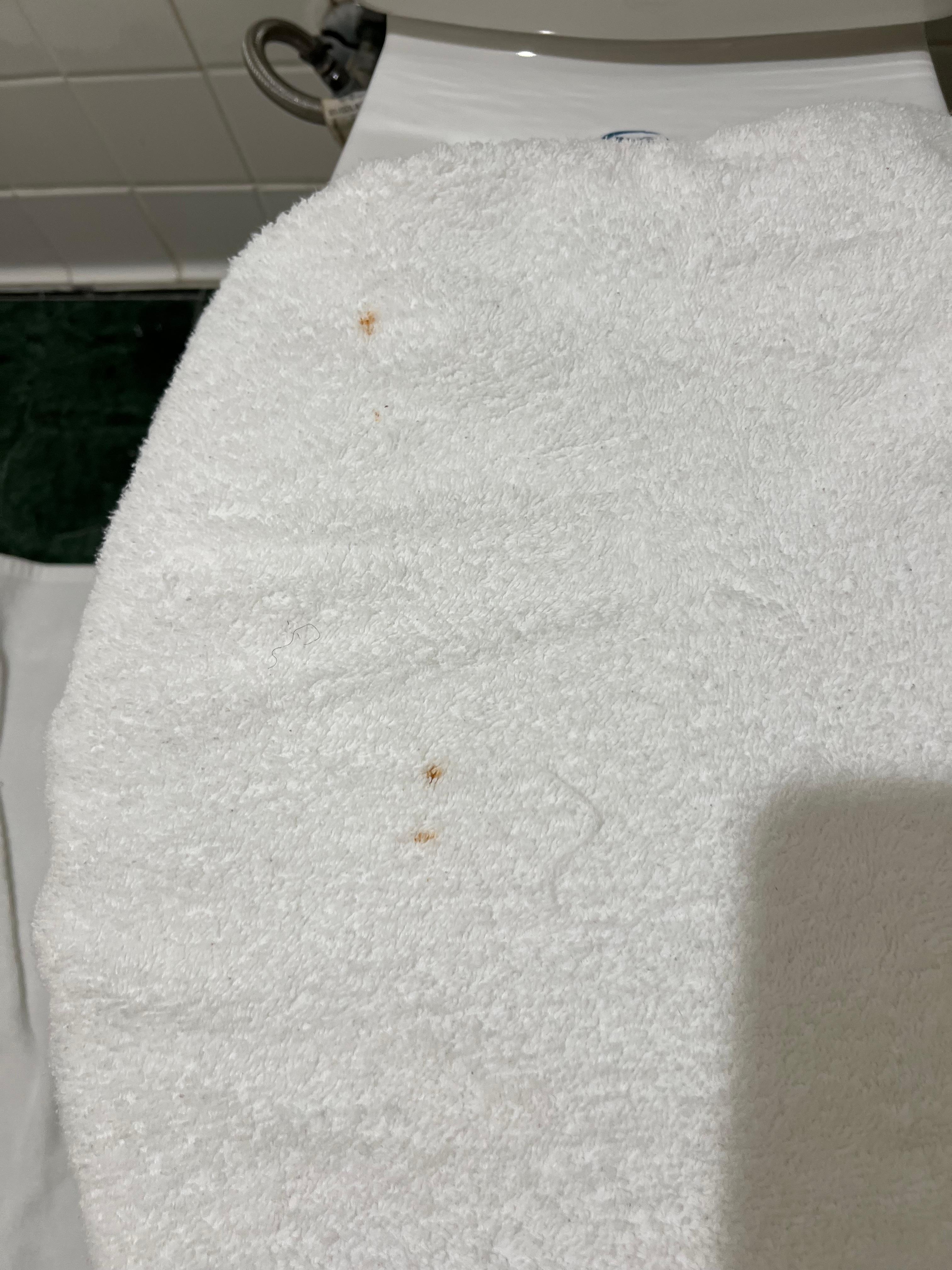 “Clean” towels provided in bathroom