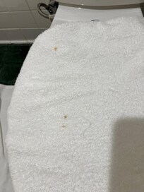 “Clean” towels provided in bathroom
