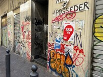Graffiti all around main train station and in many parts of Marseille