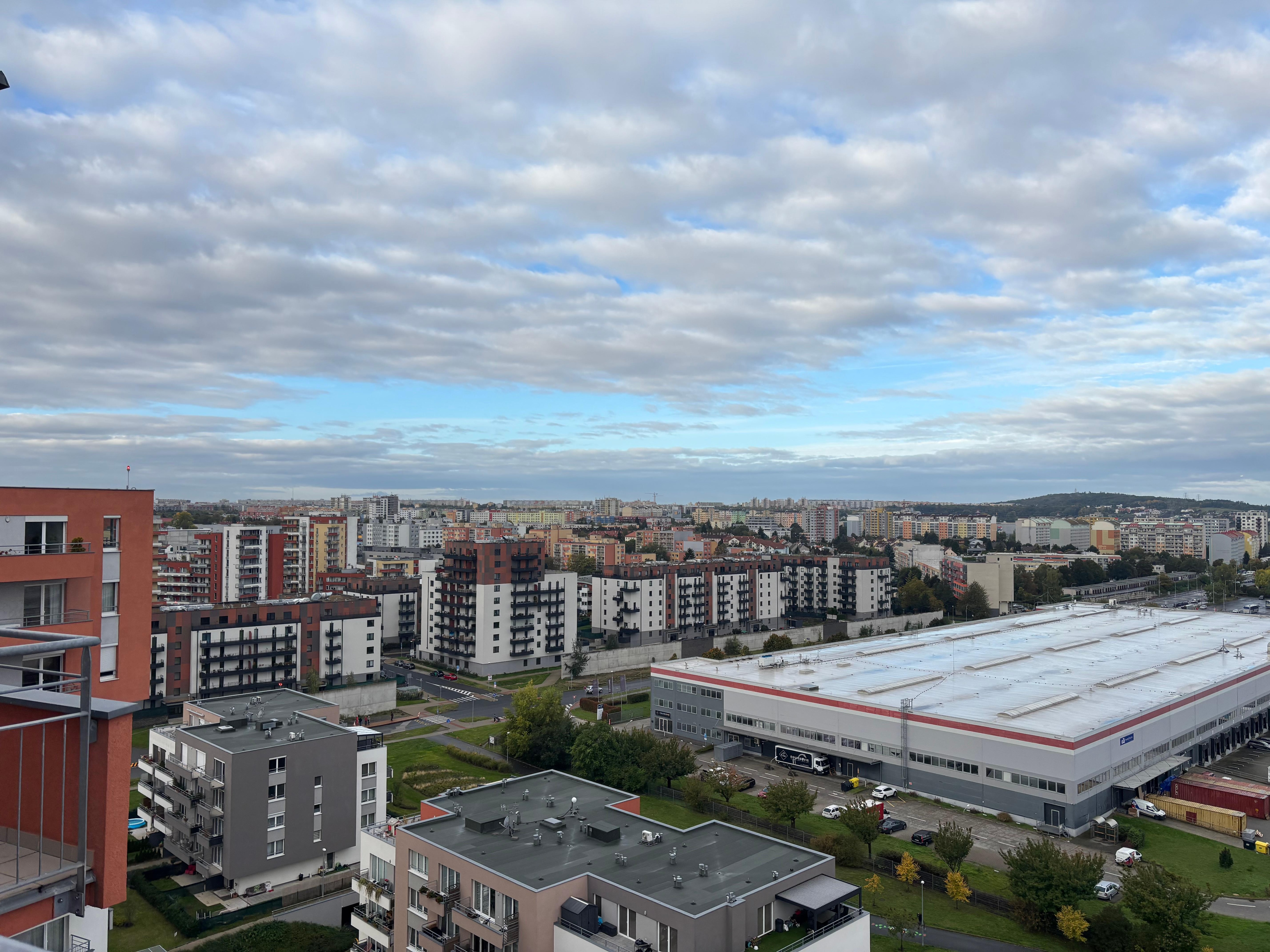 View from the 13th floor penthouse