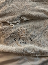 Towels we couldn’t use them. I had to go to the store and buy a new towel.