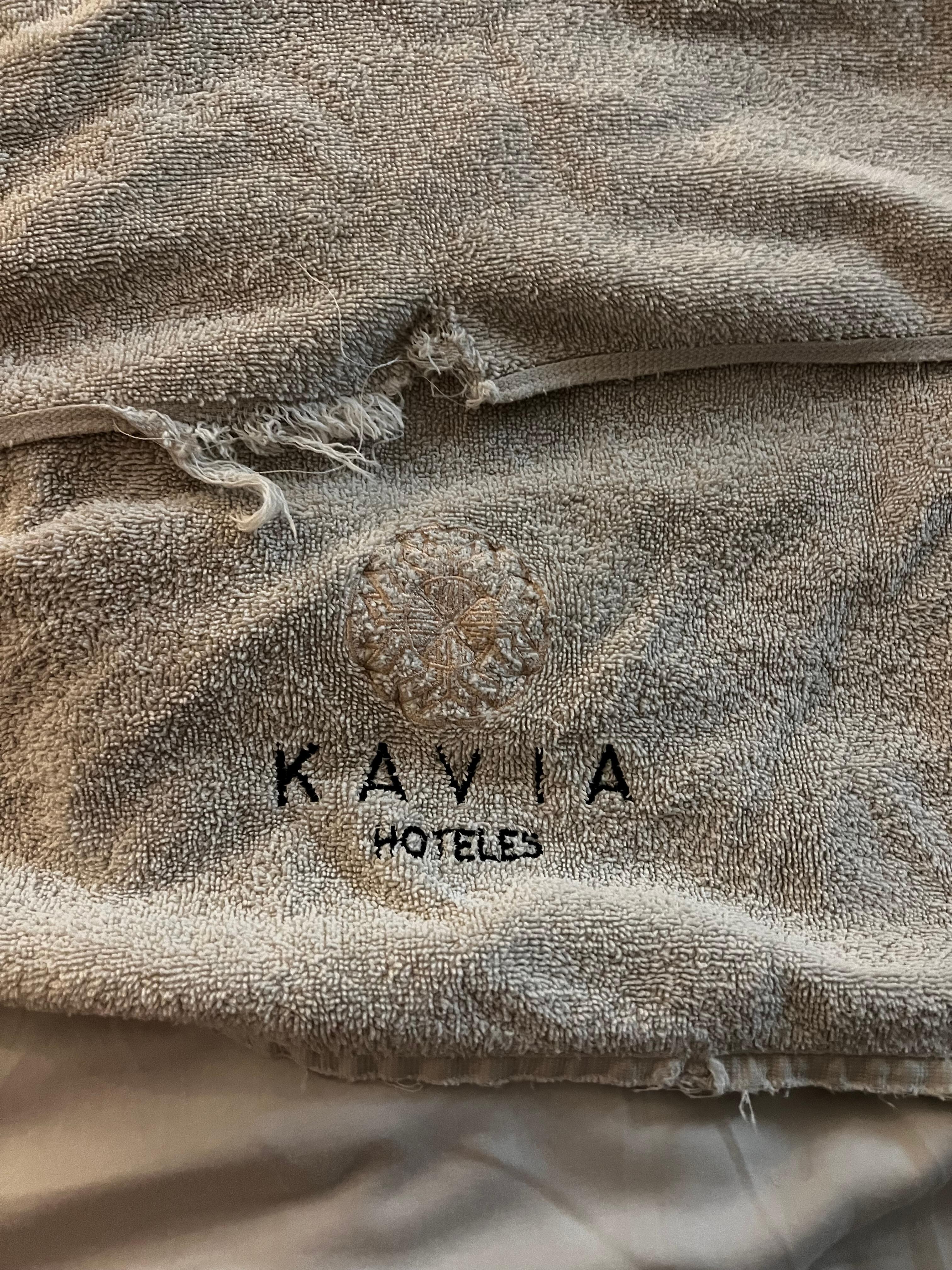 Towels we couldn’t use them. I had to go to the store and buy a new towel.