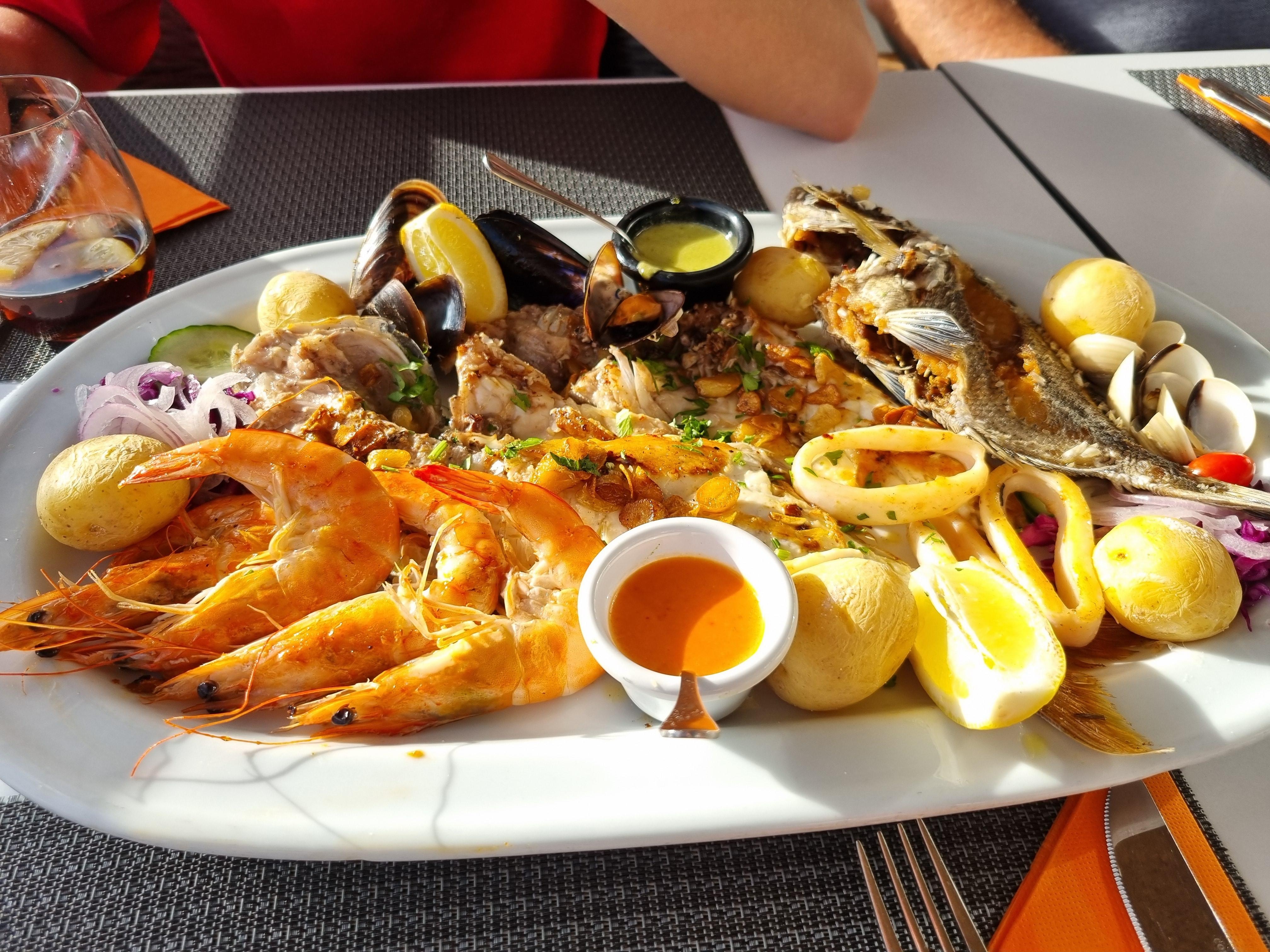Delicious seafood in El Cotillo