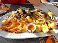Delicious seafood in El Cotillo